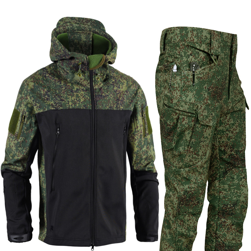 Outdoor Hunting Pants Women - Męski zestaw 3w1: kurtka softshell ze