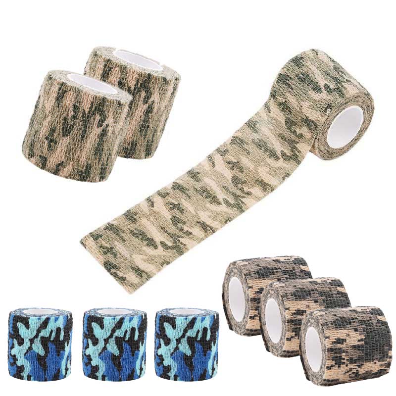 Outdoor Hunting Fabric - Taśma kamuflażowa niewidoczna, wielokrotnego użytku, samoprzylepna,