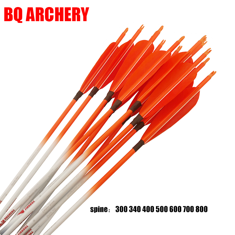 Arrow Carbon Shaft - Strzały karbonowe do łucznictwa, pióra indycze,