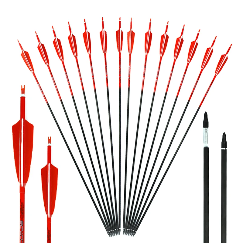 Arrow Carbon Shaft - 6 szt./12 szt./24 szt. Strzały z