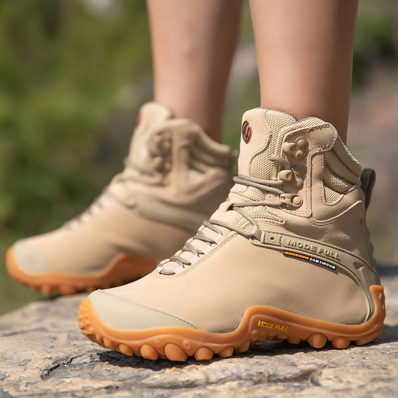 Outdoor Hunting Fabric - Skóra bydlęca Męskie zimowe buty turystyczne