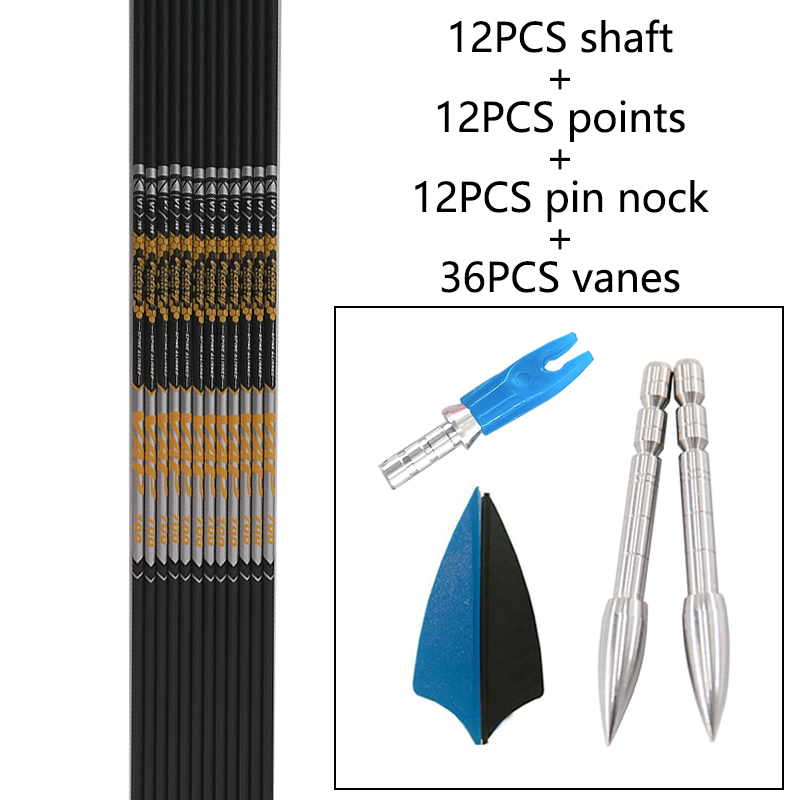 12 sztuk DIY łucznictwo ID 4.2 – Arrow Carbon Shaft recenzja i cena