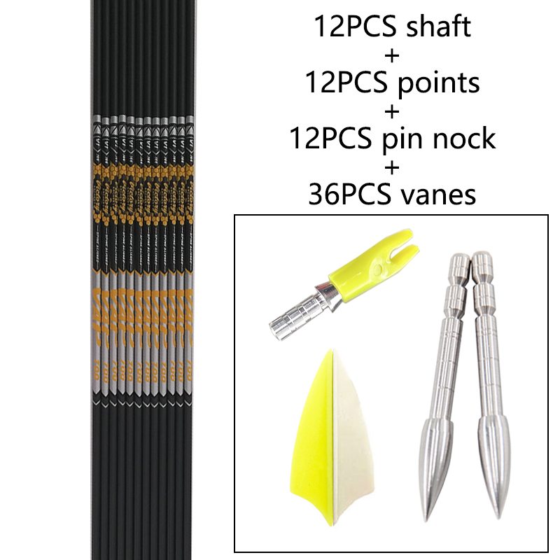12 sztuk DIY łucznictwo ID 4.2 – Arrow Carbon Shaft recenzja i cena