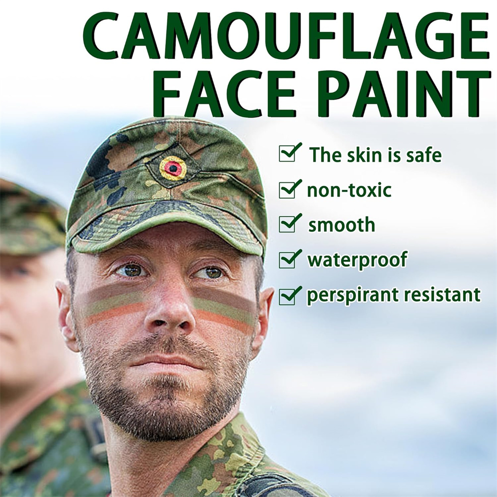 6Pcs Camo Face Paint 3 Color C – Camo Face Paint recenzja i cena