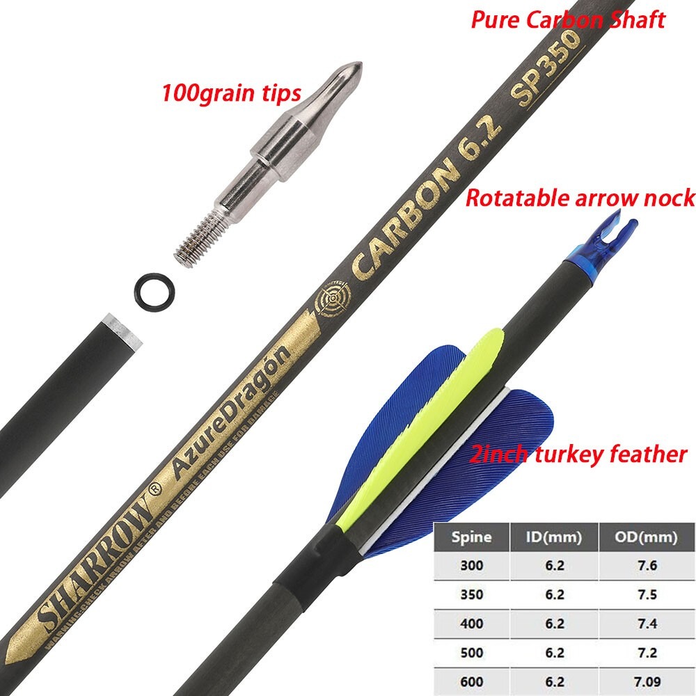 Strzały karbonowe 32 cale, spi – Arrow Carbon Shaft recenzja i cena