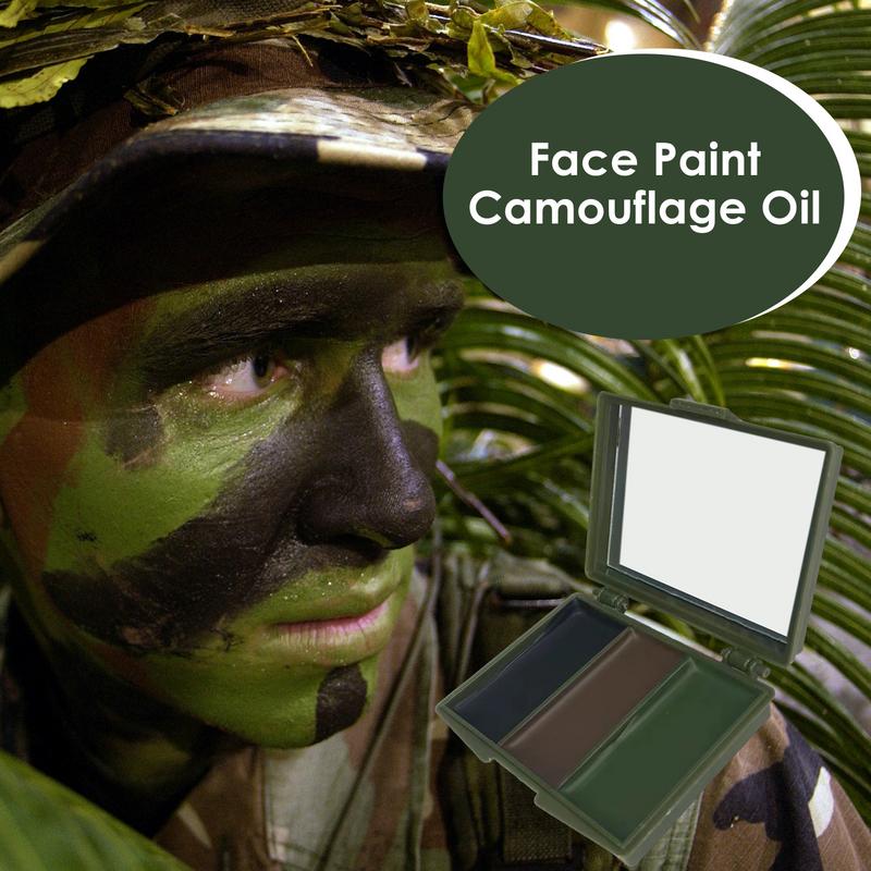 3 kolory fani armii CS strzela – Camo Face Paint recenzja i cena